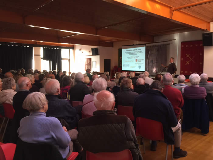 Pembroke Town Castle is packed out for James Meek's talk