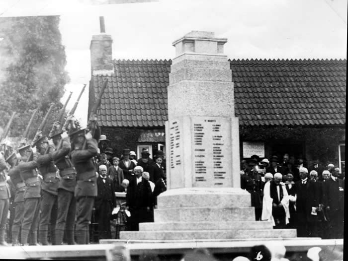 June 1924 the unveiling of Pembroke Cenotaph