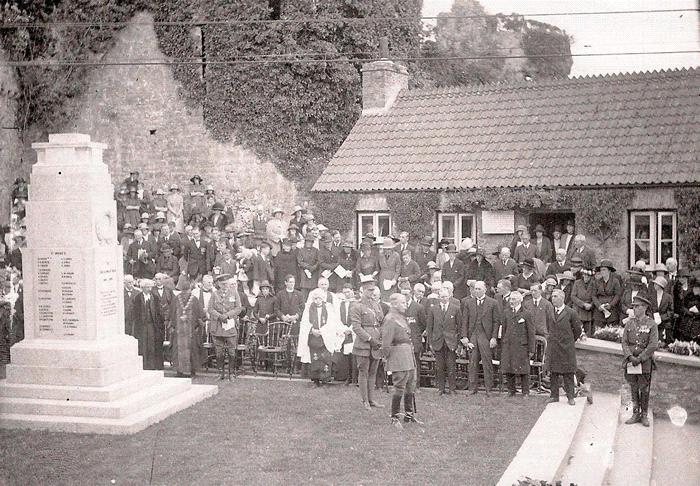 The unveiling of Pembroke's Cenotaph